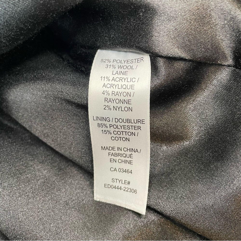 Ricki's Monochrome Houndstooth Trench Coat Jacket - Picture 14 of 15